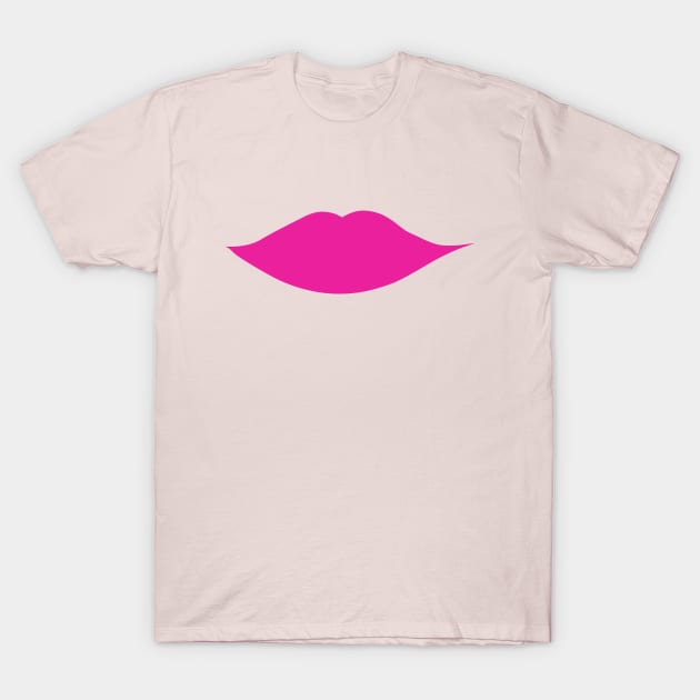 Hot pink lips T-Shirt by helengarvey